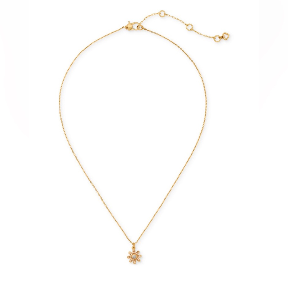 Kate spade Gold-Tone Bursting Blooms Pendant Necklace,
16" + 3" extender